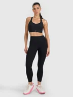 Legginsy - 4F Legginsy treningowe szybkoschnące damskie - czarne S - miniaturka - grafika 1