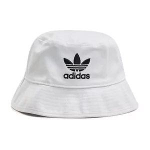 Portfele - Adidas Bucket Trefoil Bucket Hat FQ4641 White - grafika 1