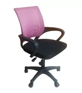 Fotele i krzesła biurowe - TopeShop Fotel biurowy, obrotowy, krzesło, moris, różowy - miniaturka - grafika 1