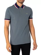 Koszulki męskie - Lacoste Męska koszulka polo Ph3461 Paris Regular Fit, Nebel, S, mgiełka., S - miniaturka - grafika 1
