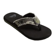 Klapki i japonki męskie - Japonki Męskie Quiksilver Monkey Abyss Czarno-Szare Aqyl100047 44 (11 Us) - miniaturka - grafika 1