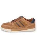 Trampki męskie - Camel Active Skórzane sneakersy "Bayland" w kolorze granatowo-jasnobrązowym - miniaturka - grafika 1