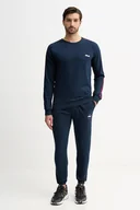 Dresy męskie - Fila dres bawełniany męski kolor granatowy FPW1230 - miniaturka - grafika 1