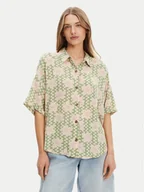 Koszule damskie - Roxy Koszula Beach Nostalgia ERJWT03665 Zielony Regular Fit - miniaturka - grafika 1