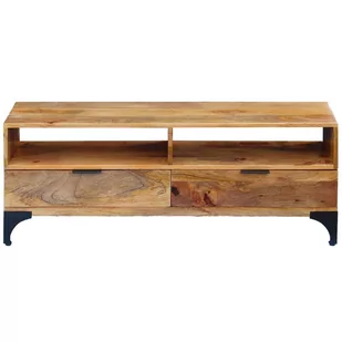 vidaXL Szafka pod tv z drewna mango 120x35x45 cm - Szafki RTV - miniaturka - grafika 1