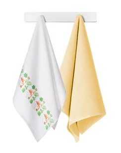 Ścierki Kuchenne 45 x 70 Bawełna Flamingi 2 szt - Ściereczki, gąbki, czyściki - miniaturka - grafika 1