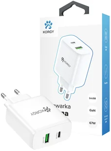 Ładowarka sieciowa Korgy K-AC67-AC-B 67W Darmowa dostawa od 99 zł! - Ładowarki do telefonów Ładowarka sieciowa Korgy K-AC67-AC-B 67W Darmowa dostawa od 99 zł! - Ładowarki do telefonów - miniaturka - grafika 1