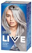 Farby do włosów i szampony koloryzujące - Schwarzkopf LIVE Intense Color  U71 Metallic Silver - miniaturka - grafika 1