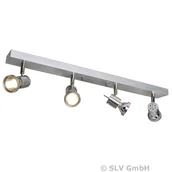 Lampy sufitowe - Asto 4-punktowy spot sufitowy z pierścieniem - miniaturka - grafika 1