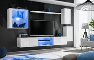 Meblościanki - Meblościanka Switch 23 grafit wotan mat/połysk + LED GWT SW 23 - miniaturka - grafika 1