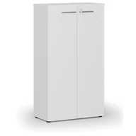 Szafy biurowe - Szafa biurowa z drzwiami PRIMO WHITE, 1434 x 800 x 420 mm, biały - miniaturka - grafika 1