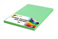 Szkolne artykuły papiernicze - Papier techniczny A4 140g zielony seledynowy 50 arkuszy - miniaturka - grafika 1