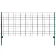 Ogrodzenia - vidaxl Euro ogrodzenie, stalowe, 20 x 0,8 m, zielone - miniaturka - grafika 1