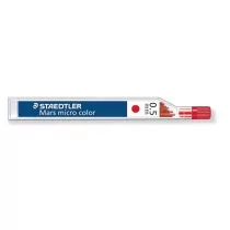Staedtler Grafity do ołówków Mars micro color, czerwone, 0.5 mm, 12 sztuk - Przybory szkolne - miniaturka - grafika 1