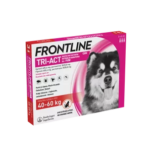 Frontline Tri-Act XL 40-60kg pipeta 3 x 6ml) - Artykuły przeciw pasożytom - miniaturka - grafika 1