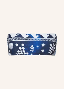 Seafolly Góra Od Bikini Bandeau Corfu blau - Stroje kąpielowe - miniaturka - grafika 1