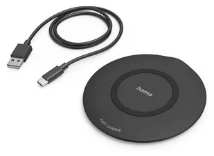 Hama ładowarka indukcyjna QI-FC15 Wireless Charger, czarna - Ładowarki do telefonów - miniaturka - grafika 1