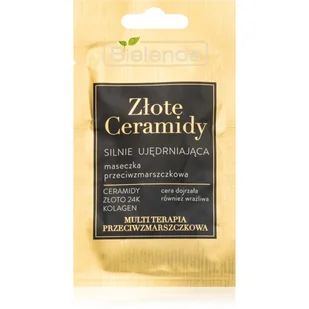 Bielenda Złote Ceramidy silnie ujędrniająca maseczka przeciwzmarszczkowa 8 g 1146608 - Maseczki do twarzy - miniaturka - grafika 1