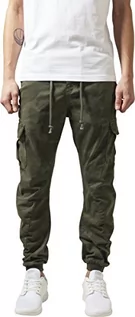 Spodenki męskie - Urban Classics Męskie spodnie Camo Cargo spodnie do biegania, spodnie cargo ze ściągaczami na nogawce, w 3 wariantach kamuflażowych, rozmiary 28-44 - grafika 1