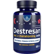 Układ nerwowy - Destresan Noc z melatoniną żelki, smak wiśniowy, 60 sztuk - miniaturka - grafika 1
