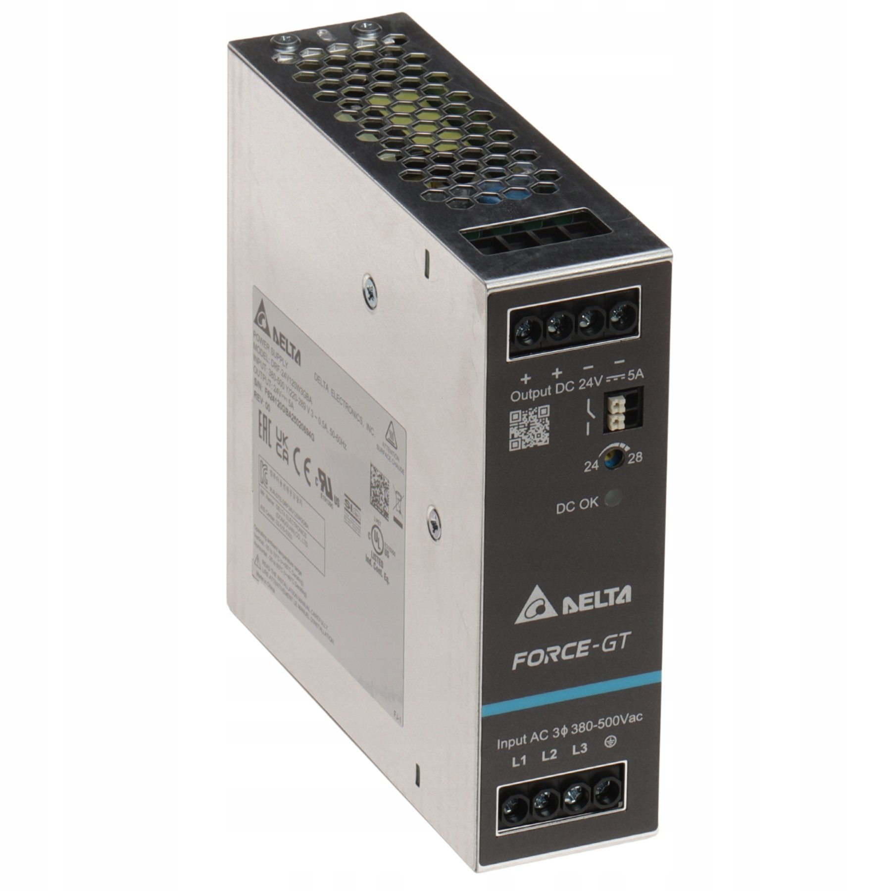 Delta Electronics Zasilacz Impulsowy DRF-24V120W3GBA Force-gt (3 Fazy)