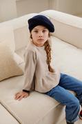 Swetry dla dziewczynek - Liewood sweter bawełniany niemowlęcy kolor beżowy lekki - miniaturka - grafika 1