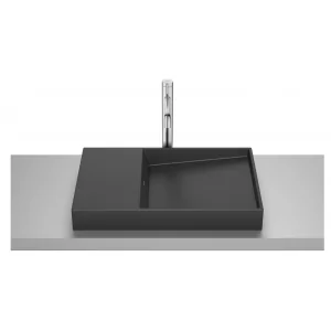 ROCA A32727908B HORIZON Umywalka nablatowa DASH 60x38 cm CZARNY MAT - Umywalki - miniaturka - grafika 1