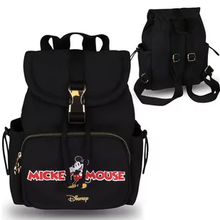 Myszka Mickey Disney Czarny plecak, mały damski plecak 28x15x23cm - Torebki damskie - miniaturka - grafika 1