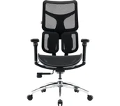 Fotele i krzesła biurowe - Sihoo Doro S100 Biurowy do 150kg Tkanina Czarny - miniaturka - grafika 1
