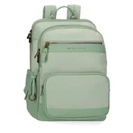 Torby na laptopy - Pepe Jeans Morgan Plecak Na Laptopa 15,6 cala Zielony 29 x 41 x 14 cm Poliester z Detalami Ze Sztucznej Skóry 17,22L by Joumma Bags, Zielony, Talla única, plecak na laptopa - miniaturka - grafika 1