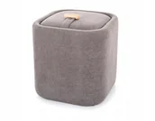 Pufy i podnóżki - Pufa ze schowkiem siedzisko Puf NAP szary - miniaturka - grafika 1