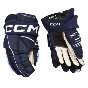 Rękawice hokejowe CCM Tacks XF 80 Navy/White Senior 15 cali - Hokej - miniaturka - grafika 1