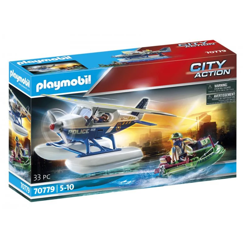 Playmobil City Action 70779 Policyjny samolot wodny: Pościg za przemytnikiem, od 5 lat 70779