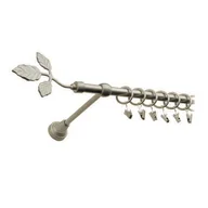 Karnisze - Karnisz pojedynczy motyw kuty Ø16, 200 cm satyna liść - miniaturka - grafika 1