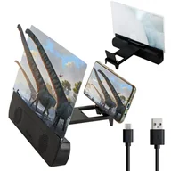 Mikroskopy i lupy - Lupa do oglądania ekran do telefonu szkło powiększające głośnik bt - miniaturka - grafika 1