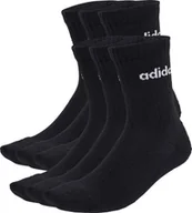 Skarpety termoaktywne - Skarpety adidas Linear Crew Socks Cushioned 6 Pair Pack czarne JL6094 43-45 - miniaturka - grafika 1