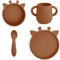 Miseczki i talerzyki dla dzieci - Nuuroo Lykke silikone servicesæt 4-pak - miniaturka - grafika 1