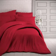Pościel - Kvalitex Pościel satynowa Stripe czerwony, 140 x 200 cm, 70 x 90 cm, 140 x 200 cm, 70 x 90 cm - miniaturka - grafika 1