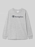 Koszulki dla chłopców - Bluzka z długim rękawem o kroju regular fit z nadrukiem z logo - miniaturka - grafika 1