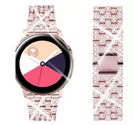 Akcesoria do smartwatchy - Best Accessories Best Accessories BRANSOLETA STALOWA UNIWERSALNA DIAMOND 20mm + IMADŁO 2339 - miniaturka - grafika 1