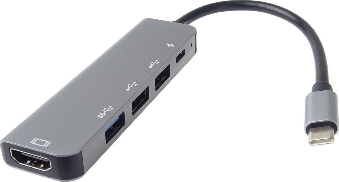 Adapter USB PremiumCord PremiumCord Adaptér USB-C na HDMI + USB3.0 + 2x USB2.0 + PDpower delivery