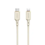 Kable USB - Kabel przewód wzmacniany SR do iPhone USB-C - Lightning 30W 1m beżowy - miniaturka - grafika 1
