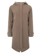 Kurtki damskie - Zwillingsherz Parka "Keep Smiling" w kolorze jasnobrązowym - miniaturka - grafika 1