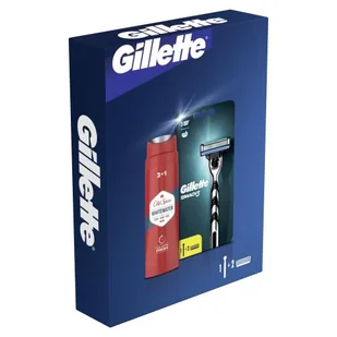 Gillette Mach3 zestaw maszynka do golenia 1 sztuka + wymienna głowica 1 sztuka + żel pod prysznic i szampon Old Spice Whitewater 3in1 250 ml M - Maszynki do golenia i wkłady - miniaturka - grafika 2