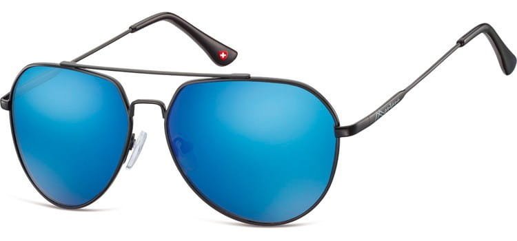 Okulary przeciwsłoneczne pilotki Montana MS90B lustrzanki black/blue