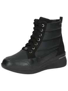 Caprice Damskie ciepłe buty 9-26106-43, modne kozaki, Black Comb, 38 EU szerokie, czarny Comb, 38 EU Weit - Kozaki damskie - miniaturka - grafika 1