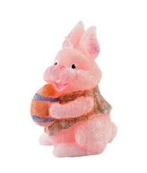 Świece - Świeca ZAJĄC figurka 10x13cm różowa - miniaturka - grafika 1