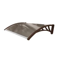 Daszki nad drzwi - Markiza COPPOLA 120 x 80 cm brązowa - miniaturka - grafika 1