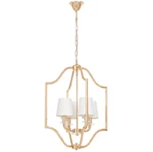 Lampy sufitowe - LAMPA WISZĄCA NOWOCZESNA BIAŁO-ZŁOTA ORLANDO W4 - miniaturka - grafika 1