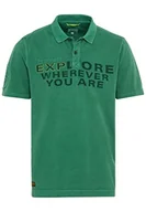 Koszulki męskie - camel active Męska koszulka polo, zielony (Fir Green), M - miniaturka - grafika 1